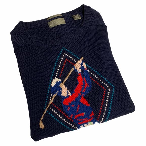 Vintage Lord & Taylor Sweater Golfer Embroidered - Picture 6 of 6